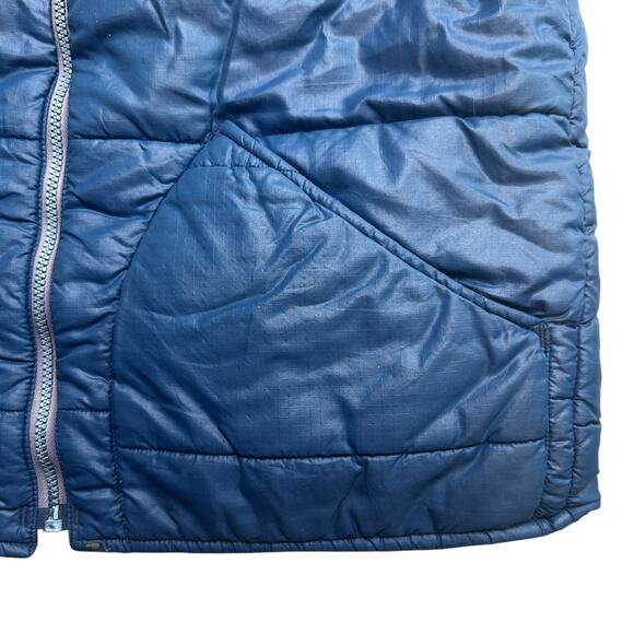 Eddie Bauer Blue Puffer Vest Jacket Vintage 1980s Men's Large - Picture 3 of 5